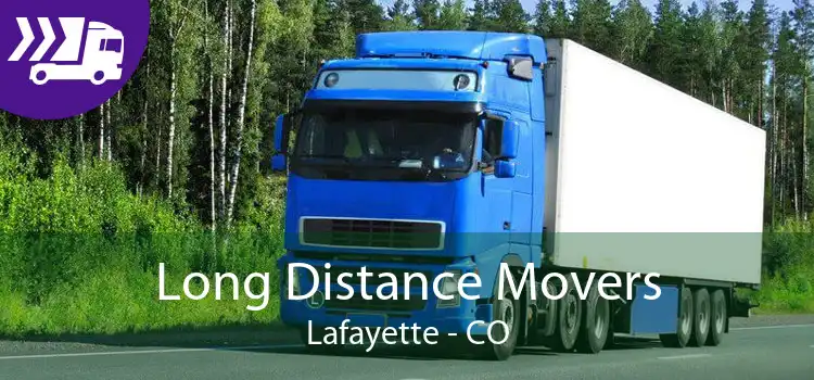 Long Distance Movers Lafayette - CO