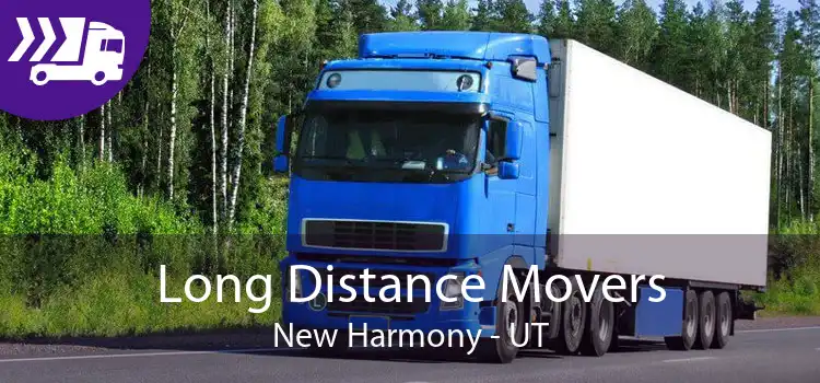 Long Distance Movers New Harmony - UT